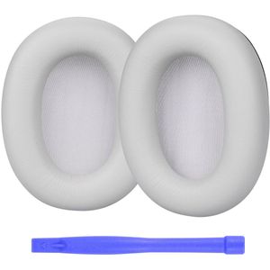 Vervangende Oorkussens voor Sony WH-1000XM6 Noise Cancelling Hoofdtelefoon van MMOBIEL - Memory Foam en Protein PU Koptelefoon Oorkussens - Noise Isolation Earpads – Zilver