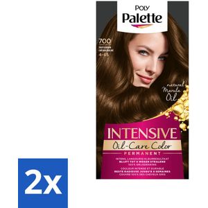 Poly Palette - Haarverf - Truffel Bruin 700 - 115ml - Voordeelverpakking - 2 stuks