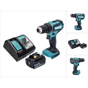 Makita DDF 485 RM1 accuboormachine 18 V 50 Nm borstelloos + 1x oplaadbare accu 4.0 Ah + lader