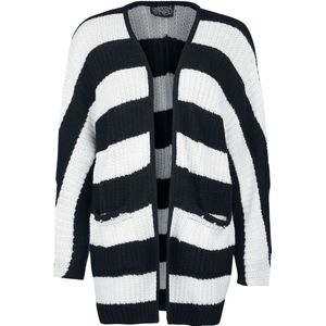 Heartless In A Daze vest Cardigan zwart-wit L Polyester -
