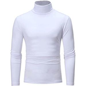 Thermo onderhemd voor heren met lange mouwen, coltrui, elastisch en warm