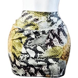 BamBella® - Rok - Maat XL/XXL - Slangen print wetlook