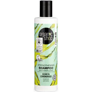 Organic Shop - Algae & Lemongrass Strengthening Shampoo - Versterkend en Herstellend - 280 ml - 1 stuk