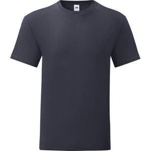 Fruit of the Loom Iconisch T-shirt voor heren (set van 5) (Deep Navy)