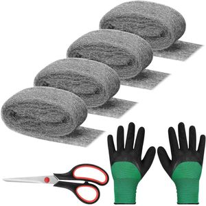 Gap Filler for Home & Garage DIY Bundle with Steel Wool