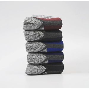 5 Paar Ademende Sportsokken voor Heren - Comfortabele en Duurzame Werksokken en Wandelsokken