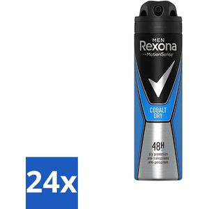 Rexona Men - Deodorant Spray - Motion Sense - Cobalt Dry - Anti-Transpirant & Perspirant - 150ml - Voordeelverpakking - 24 stuks