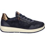 ARA - Sneakers Laag - Zwart - Uitneembare Zool - Snoersluiting - Glad Leer