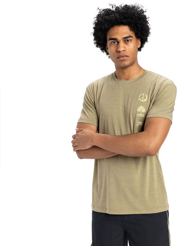 Quiksilver - Coastal Run - T-shirt - Geen Kleur - DryFlight® Ultra Vochtafvoerende Stof