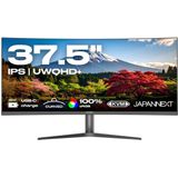 JAPANNEXT - JN-IPSC3752UWQHDPR-H-C65W - Curved Monitor - 37.5 inch - IPS - UWQHD+ (3840x1600) - USB-C met 65W Opladen