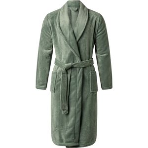 Outfitter heren Fleece Badjas - Winter Green - S - Groen