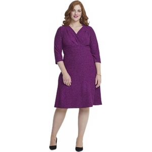 Korte wikkeljurk van mesh met pailletten