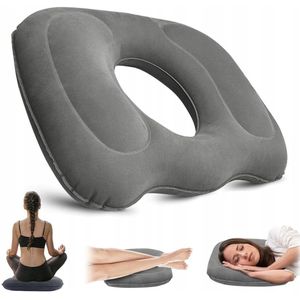 Opblaasbare Ortopedische Zitkussen met Uitsparing - Comfort voor Auto & Kantoor