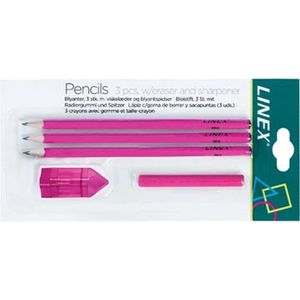 Linex schoolset potloden, roze