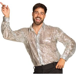 Boland - Shirt Disco (M) - Volwassenen - Danser/danseres - Glitter and Glamour- 80's & 90's - Disco