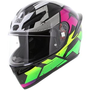 AGV K1 S Motorhelm Punkpulse glans zwart paars groen M