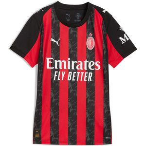AC Milan - Thuistenue - Rood/Zwart - Polyester - Korte Mouwen