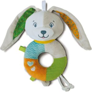 Clementoni Baby Knuffel Lovely Bunny Soft Rattle