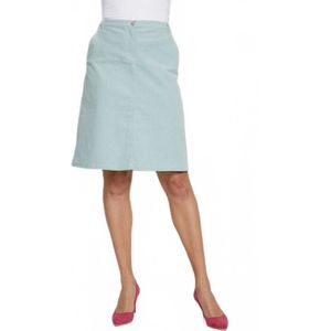 Korte rechte rok in milleraies fluweel