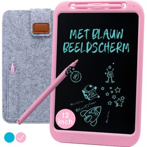 Tekentablet ""Roze"" 12 inch - Speelgoed Meisje - Cadeau - Speelgoed 3 Jaar - Meisjes Speelgoed 3 Jaar - Kinderspeelgoed 4 Jaar - Speelgoed 5 Jaar - Speelgoed 6 Jaar - 7 Jaar - 8 Jaar - 9 Jaar - 10 Jaar - Kinderspeelgoed - Kinderen - Writing Tablet
