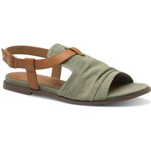 Tamaris - 1-28146-44 - Sandalen - Zwart - Textiel en Kunstleer