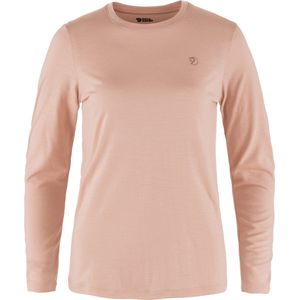 Fjallraven Abisko Wool LS Women - Outdoorshirt - Dames - Lange mouwen - Chalk Rose - Maat XL
