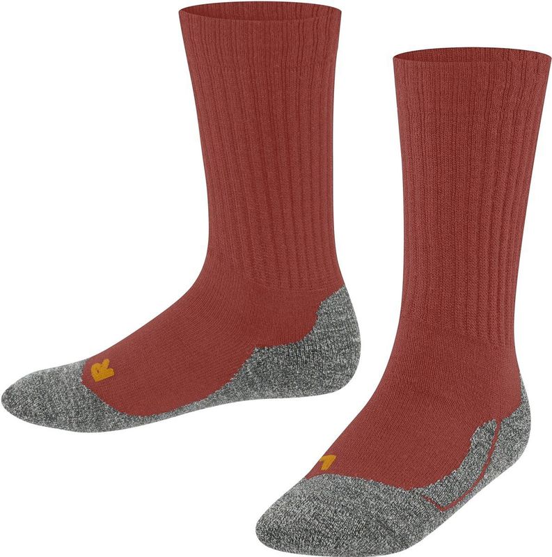 FALKE - Kids Active - Sokken - Rood - Dik Ademend Wol Functioneel Materiaal