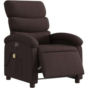 Verstelbare Elektrische Massagestoel - Donkerbruin Stoffen Design