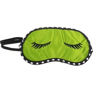 Slaapmasker Groen- Slaapmasker-  Rustmasker voor slapen - Vakantie accessoire slaapmasker-  Nachtmasker zwart binnenkant donker