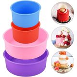 CODIRATO - Set van 4 - Siliconen Cakevormen - Rond - 4/6 inch - Taartbakvormen