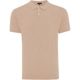 TREVOR | Polo short sleeve cotton/cashmere Taupe (TRKWIA003 - 205)