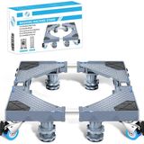 Fleau Home - Wasmachine Verhoger PRO - Grijs - Max 500KG - Met Wielen - Verstelbaar