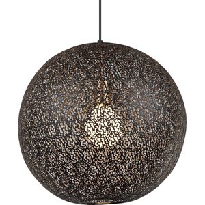 Joanne hanglamp zwart staal rond 30 cm