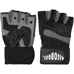 Nagelhandschoenen van leer - volwassenen uniseks - meerkleurig - maat M