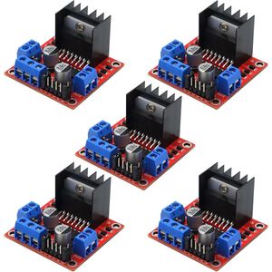 Motor Drive Controller Board Module - Dual H-brug DC Stepper voor Arduino (5 stuks)