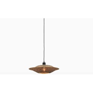 GOOD&MOJO Hanglamp Bali - Bamboe/Zwart - Ø44cm - Scandinavisch,Bohemian - Hanglampen Eetkamer, Slaapkamer, Woonkamer