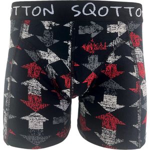 Boxershort - SQOTTON® - Arrow - Zwart - Maat L