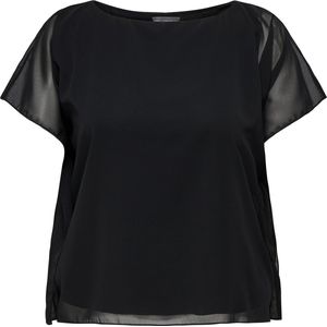 ONLY CARMAKOMA - CARCOKO SS O-NECK TOP WVN - Blouse - Dames