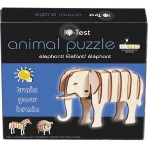 3D puzzel olifant van hout