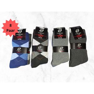 Thermosokken - 8 paar - Maat 39-42 - Dames & Heren - Katoen - Warm | Sports4You