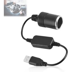 Converter, USB A Plug to 12V Cigarette Lighter Plug, Converter for GPS Dashcam