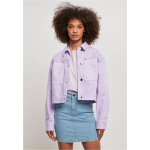 Urban Classics Damen Ladies Short Boxy Worker Jacket Lilac-XL