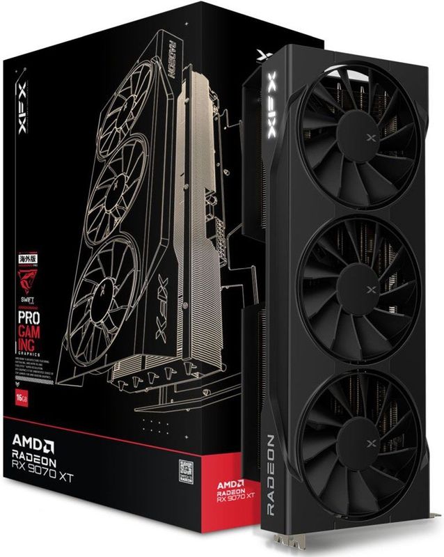 Xfx - Rx 9070 Xt Swift Gaming X3 - Grafische Kaart - 16GB GDDR6