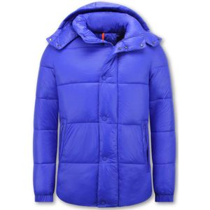 Puffer Jackets Heren - Gewatteerde Jassen Heren - 8055 - Licht Blauw