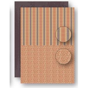 NEVA074 - Nellie Snellen - A4 knutselpapier kaarten scrapbook pakket - 5 vellen achtergrond papier Afrika print-4 - achtergrondvellen