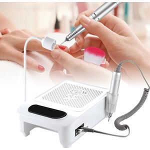 CHIWIN Professioneel 4-in-1 Nagelstaubsauger Set – UV & LED Lichthärtung, Sterke 60W Zuigkracht, Nagelstudio en Thuisgebruik