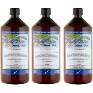 Bodylotion Natural Spa 1 Liter - set van 3 stuks