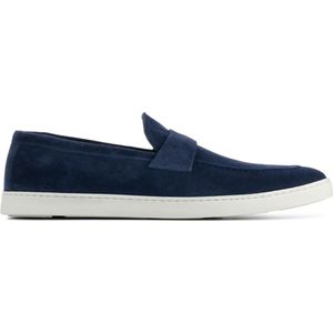 Stefano Lauran Mannen Leren Instapschoenen / Herenschoenen / Instapper S3025 - Blauw - Maat  45