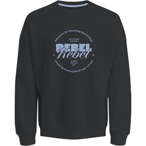 JJ Rebel Gray Crew Neck Sweater Heren - Maat L