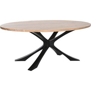 Eettafel DKD Home Decor Metaal Acacia 200 x 110 x 76 cm